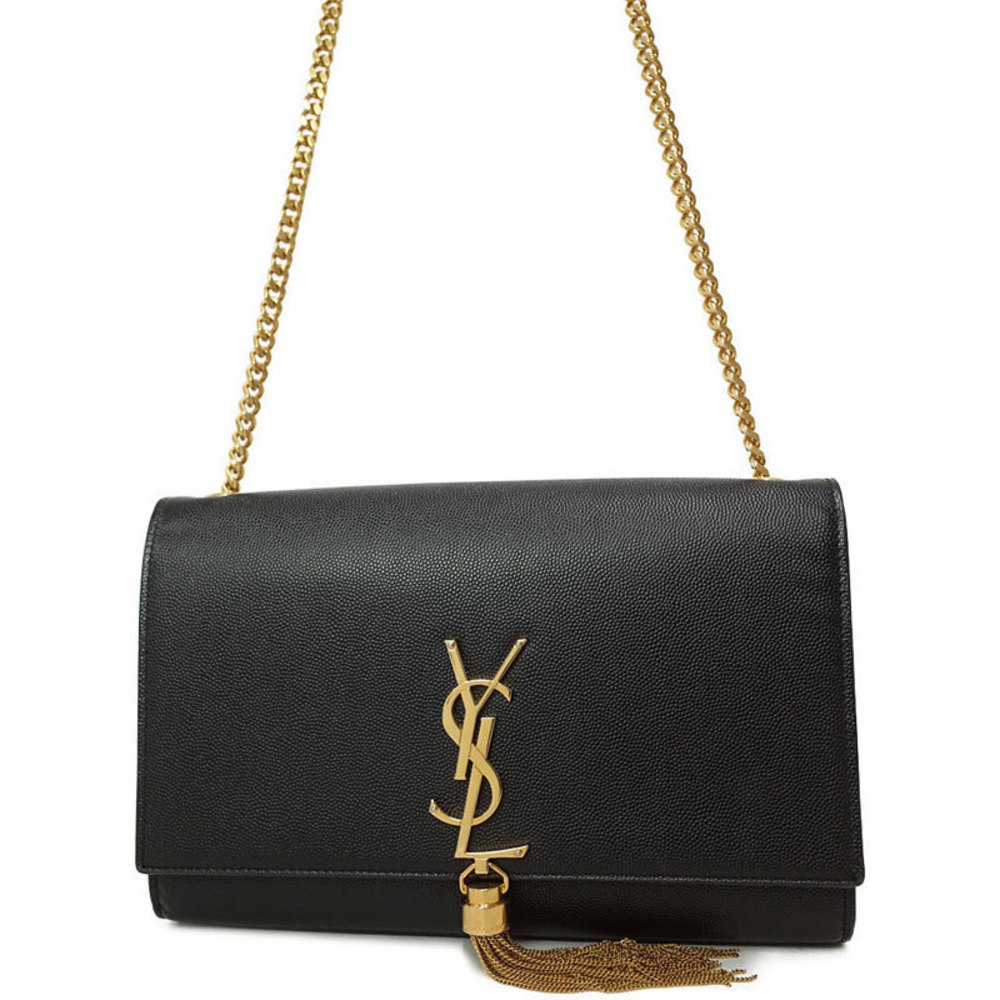 Saint Laurent Paris Classic Kate Satchel Shoulder Bag Black
